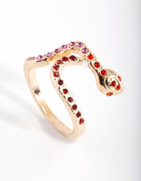 Ombre Diamante Snake Ring - link has visual effect only