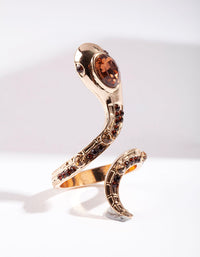 Jewelled Snake Ring - link has visual effect only