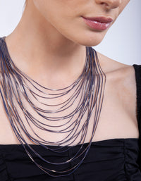 Midnight Gold Chain Layered Necklace - link has visual effect only