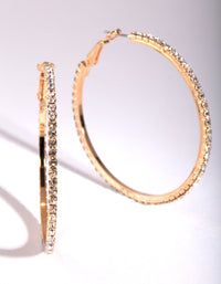 Mixed Size Gold Diamante Hoop Pack - link has visual effect only