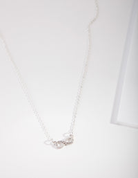 Silver Diamante Infinity Necklace - link has visual effect only