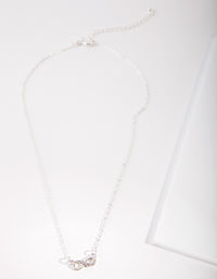 Silver Diamante Infinity Necklace - link has visual effect only