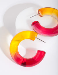 RED ACRYLIC 2 TONE HOOP - link has visual effect only