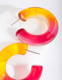 RED ACRYLIC 2 TONE HOOP - link has visual effect only