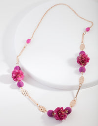 Red Sequin Bead Necklace - link has visual effect only