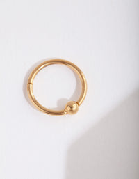 Gold Plain Bead Belly Clicker Ring - link has visual effect only