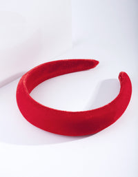 Red Velvet Padded Headband - link has visual effect only