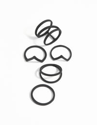 Black Zig Zag Ring 5-Pack - link has visual effect only