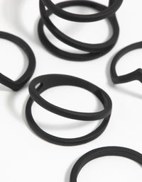 Black Zig Zag Ring 5-Pack - link has visual effect only