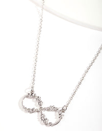 Silver Flower Infinity Necklace - link has visual effect only