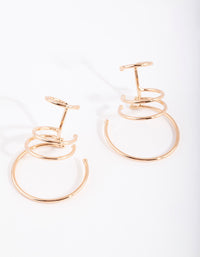 Gold Multi Hoop Cuff Earring Pack - link has visual effect only