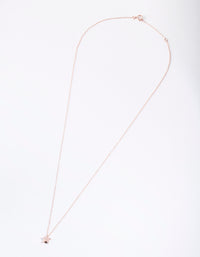 Rose Gold Plated Sterling Silver Solid Star Necklace - link has visual effect only