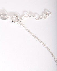 Sterling Silver Singapore Chain 38cm Necklace - link has visual effect only