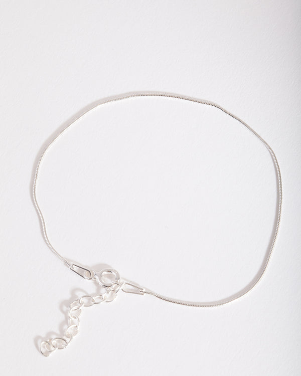 Sterling Silver Fine Snake Chain Bracelet