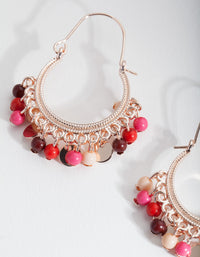 Rose Gold Jingle Bead Earrings - link has visual effect only