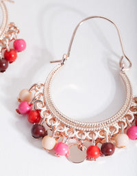 Rose Gold Jingle Bead Earrings - link has visual effect only