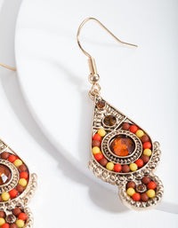 Brown Drop Earrings - link has visual effect only