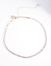 Rose Gold Diamante Choker - link has visual effect only