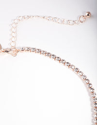 Rose Gold Diamante Choker - link has visual effect only