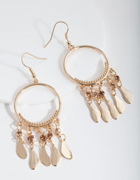 Gold Dreamcatcher Drop Earrings - link has visual effect only