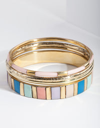 Multi Mixed Bangle 4-Pack - link has visual effect only