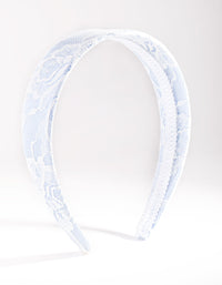 Blue Lace Overlay Headband - link has visual effect only