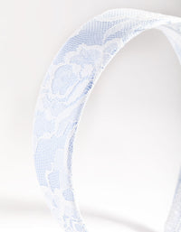 Blue Lace Overlay Headband - link has visual effect only