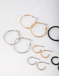 Mixed Metal Small & Large Hoop Pack - link has visual effect only