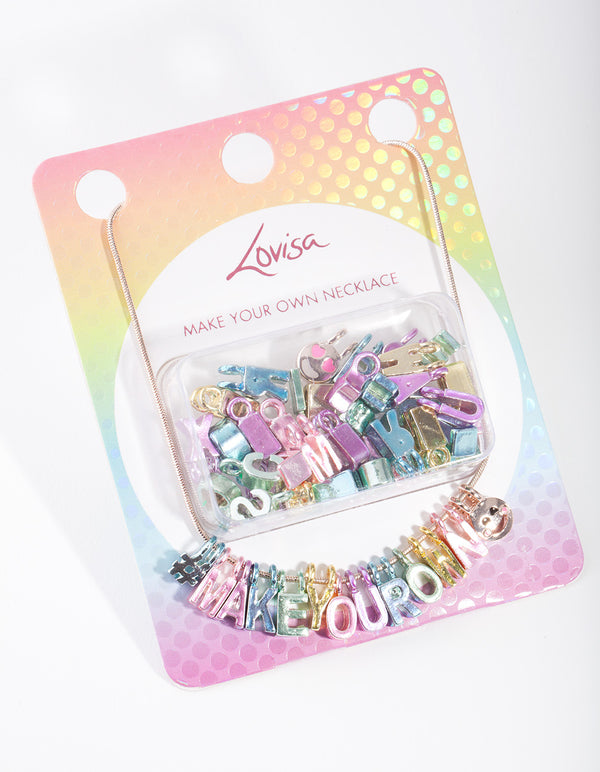 Kids Metallic Charm Necklace Pack