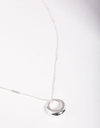 Sterling Silver Open Circle Necklace - link has visual effect only