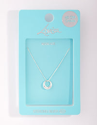 Sterling Silver Open Circle Necklace - link has visual effect only