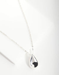 Sterling Silver Statement Teardrop Necklace - link has visual effect only