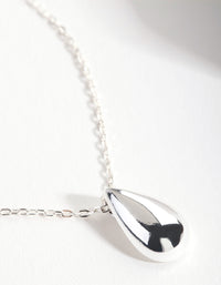 Sterling Silver Statement Teardrop Necklace - link has visual effect only