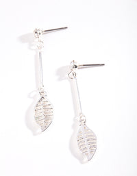 Diamante Stick Leaf Drop Earrings - link has visual effect only