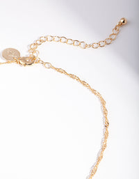 Gold Twist Chain Choker - link has visual effect only