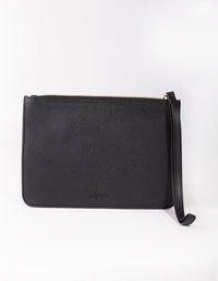 Black Leatherette Clutch - link has visual effect only