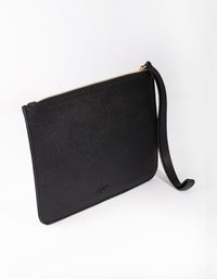 Black Leatherette Clutch - link has visual effect only