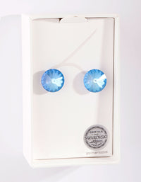 Blue Diamond Simulant Stud Earrings - link has visual effect only