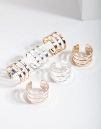 Mixed Metal Ear Cuff 6-Pack - link has visual effect only