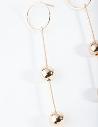 Gold Minimal Ball Drop Earrings - link has visual effect only