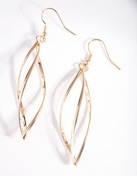 Gold Open Geometric Pod Earrings - link has visual effect only