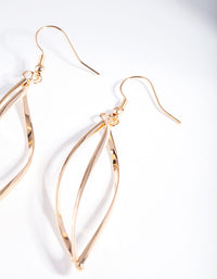 Gold Open Geometric Pod Earrings - link has visual effect only