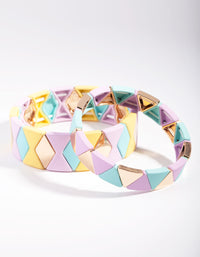 Gold Triangle Metal Bracelet Pack - link has visual effect only