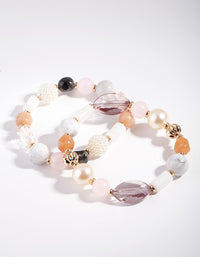 Pearl Multi Bead Bracelet Pack - link has visual effect only