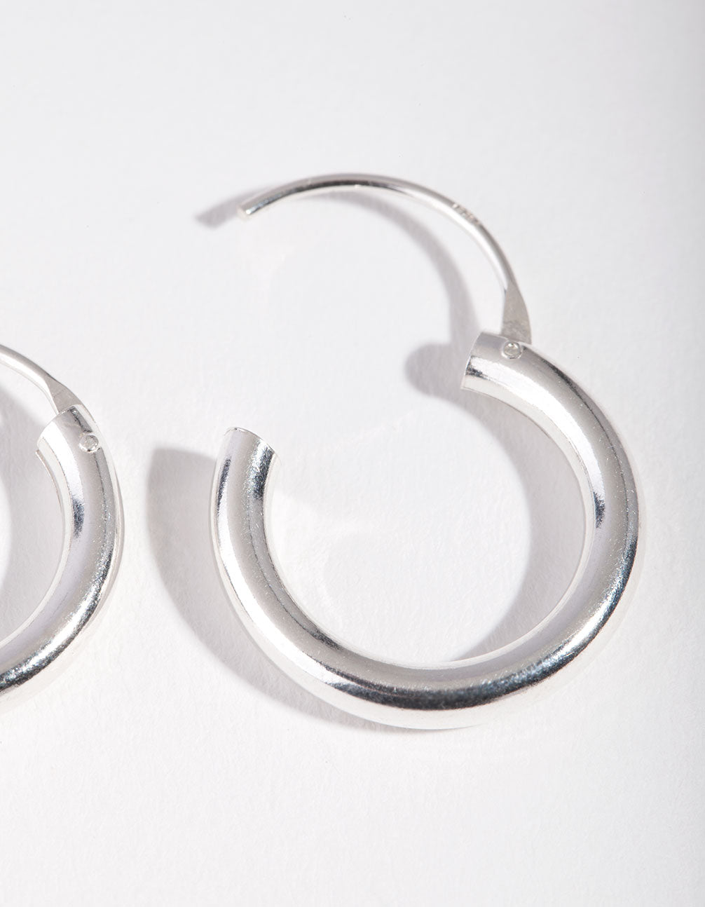 Sterling Silver 18mm Chubby Hoop Earrings - Lovisa