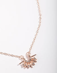 Rose Gold Pearl Commet Necklace - link has visual effect only