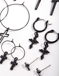 Black Cross Earring Pack - link has visual effect only