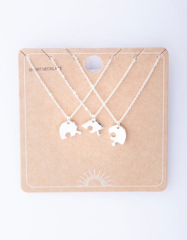 Silver Puzzle Necklace Pack