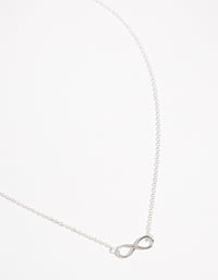 Kids Sterling Silver Infinity 30cm Necklace - link has visual effect only