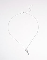 Kids Sterling Silver Lock 30cm Necklace - link has visual effect only